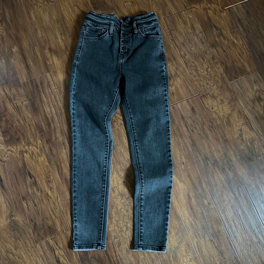 Women’s KanCan distressed black Kurvy ultra high-rise jeans size 24